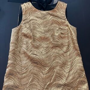 JCrew Collections gold sleeveless top